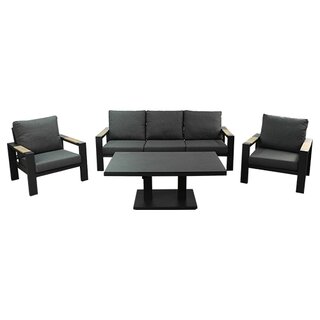 Buitengewoon Boet Benton Sofa Loungeset - Antraciet - afbeelding 1