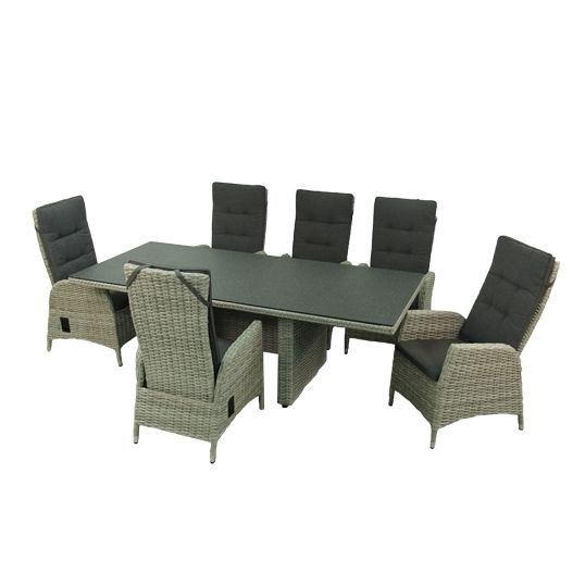 Your Own Living Caya diningset - Grey Natural