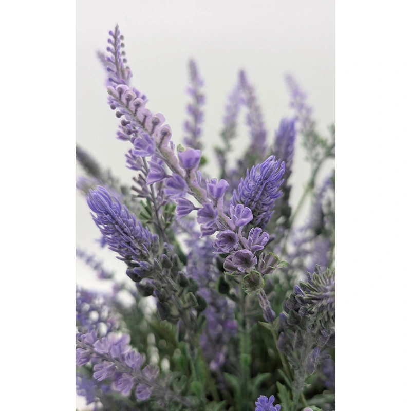 Kunst Lavendel in Zinken Emmer - 49 cm - afbeelding 2