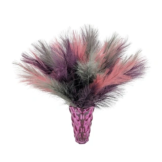 Kunst Pampas Boeket - Paars