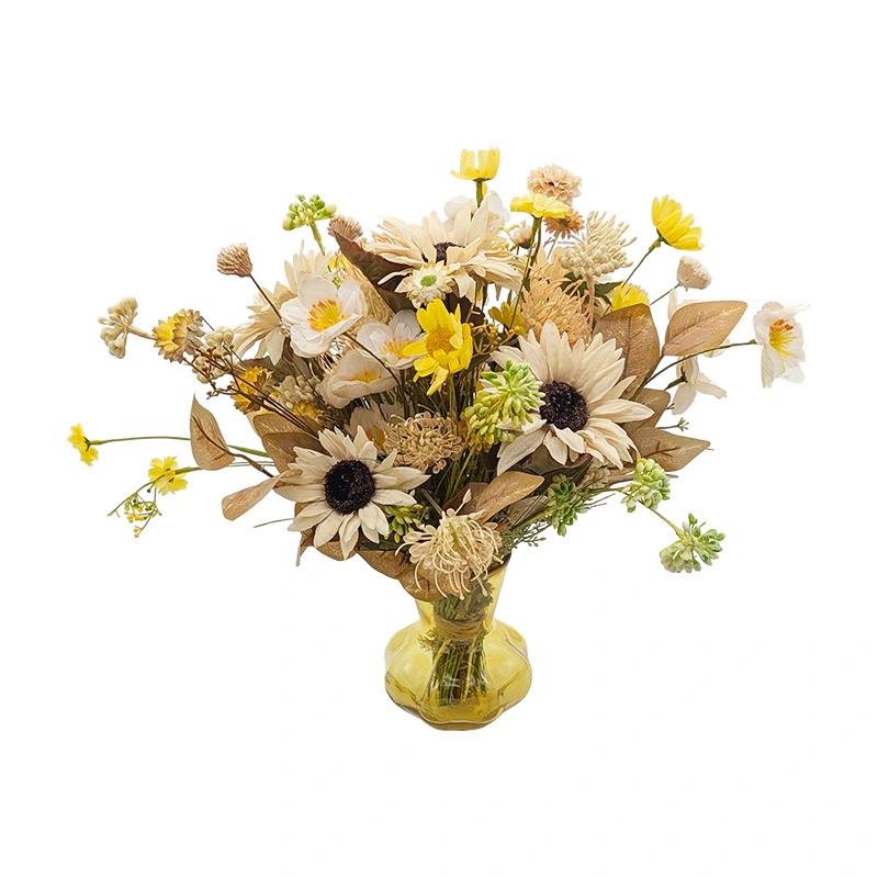 Kunstbloemen Boeket Voorjaar - Geel - afbeelding 1