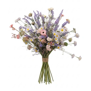 Kunstbloemen Boeket Voorjaar - Lila