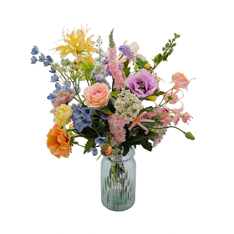 Kunstbloemen Boeket Pastel Groot - 72 cm - afbeelding 1