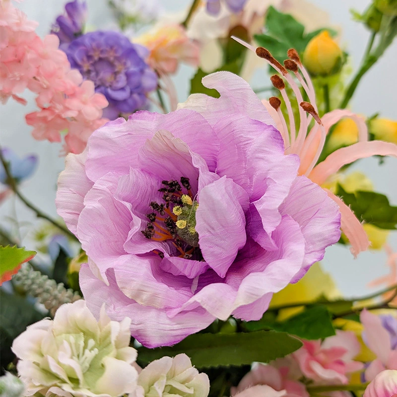 Kunstbloemen Boeket Pastel Groot - 72 cm - afbeelding 2