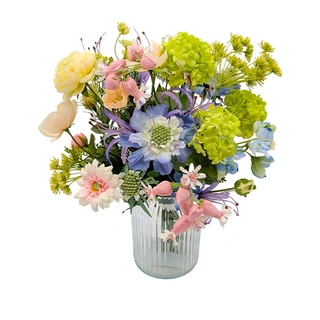 Kunstbloemen Boeket Pastel Klein - 43 cm - afbeelding 1