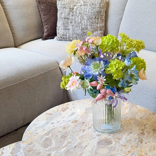 Kunstbloemen Boeket Pastel Klein - 43 cm - afbeelding 2