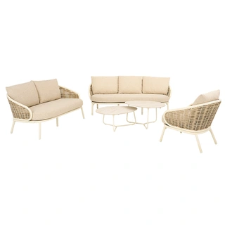 Apple Bee Pine Key Sofa Loungeset - Oyster