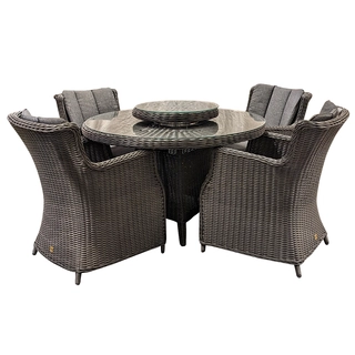 Your Own Living Terlizzi Tartano Diningset - Black - afbeelding 2