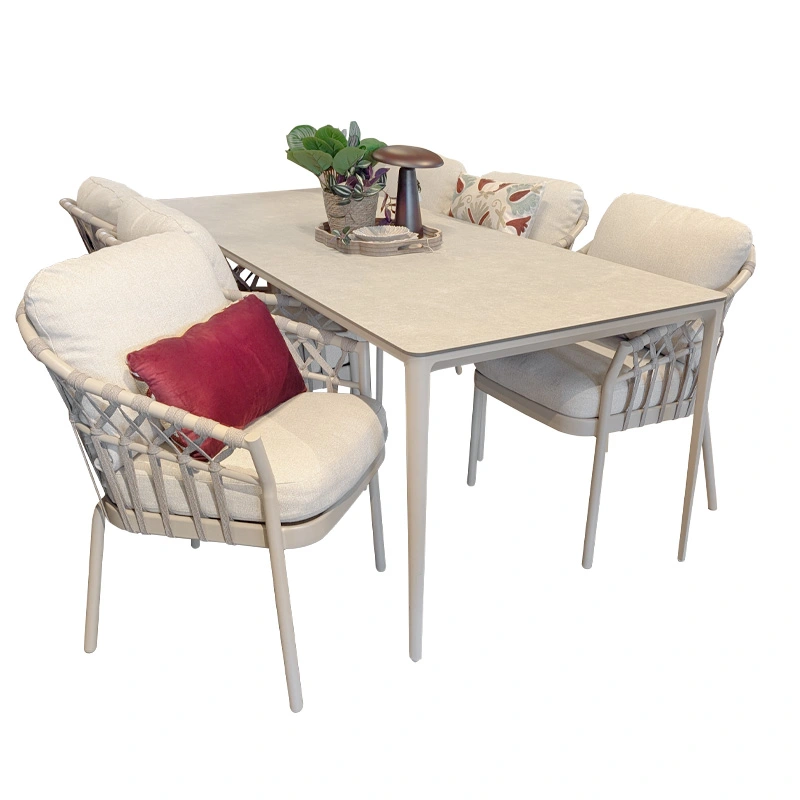 Tierra Outdoor Elegante Nevada Diningset - Champagne - afbeelding 1