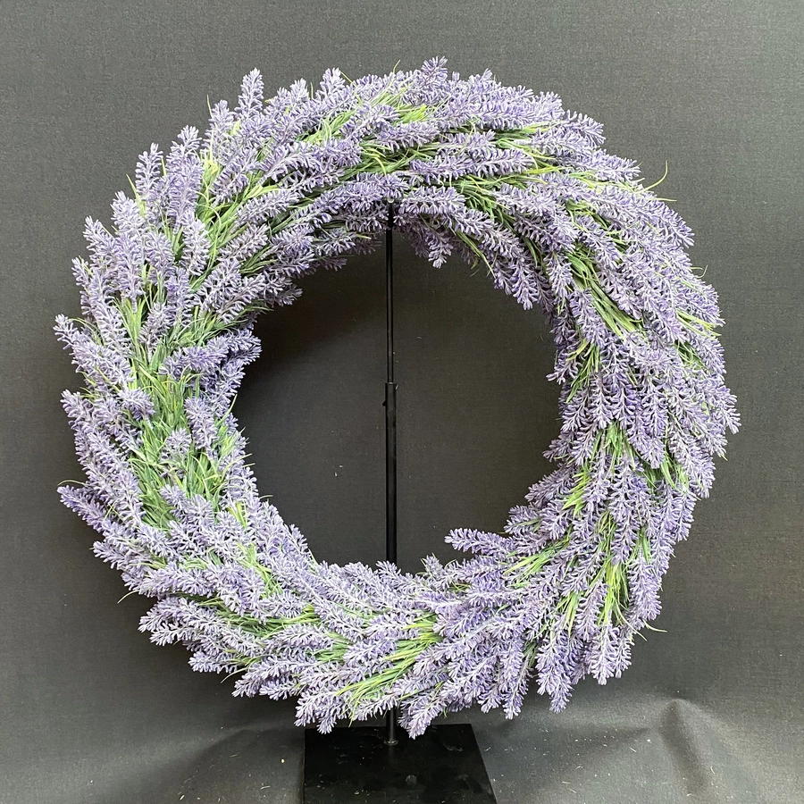 Zijden Krans Lavendel Groot - Ø60 cm