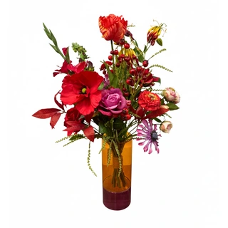 Kunstbloemen Valentijnsboeket - M