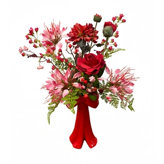 Kunstbloemen Valentijnsboeket - S