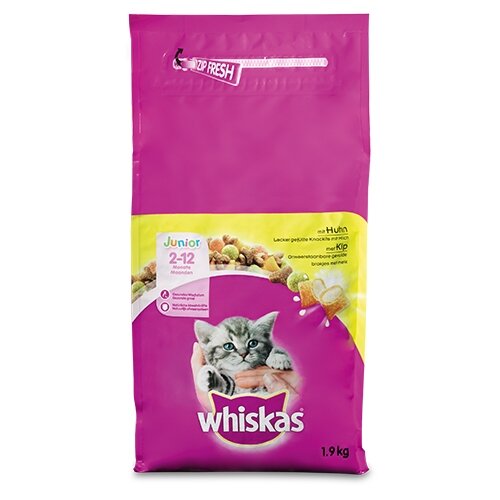 Whiskas Droog Junior Kip 1,9 kg