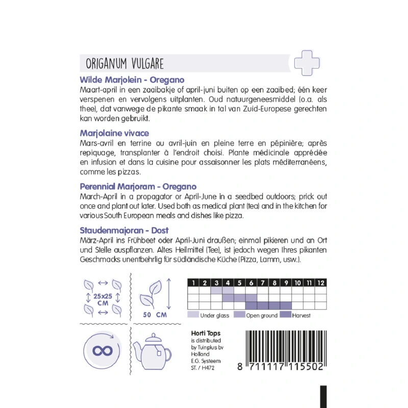 Horti Tops Wilde Marjolein (Oregano) - afbeelding 2