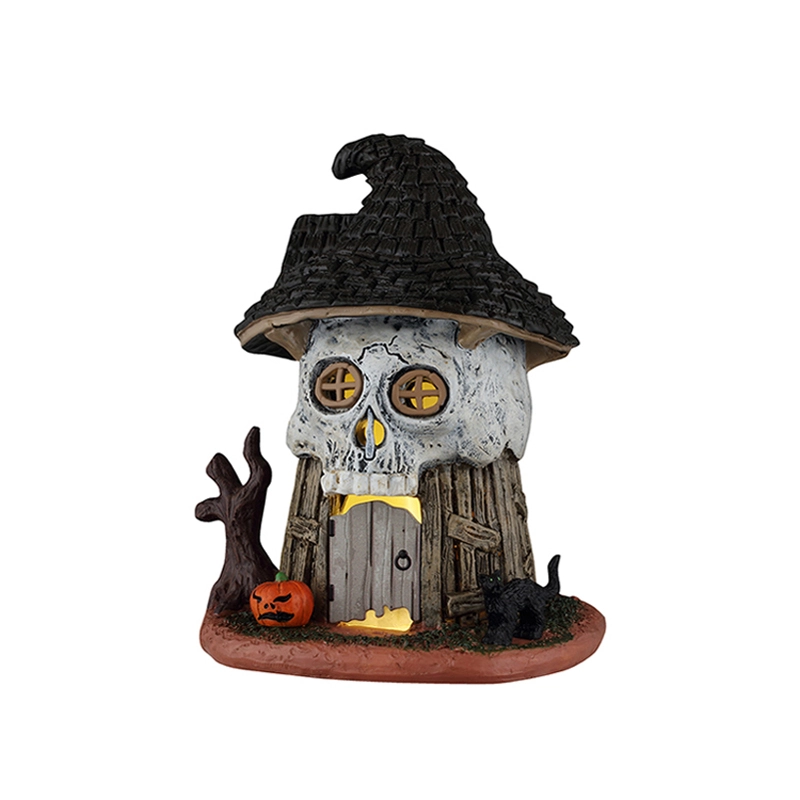 Lemax Witch's Skull Hut
