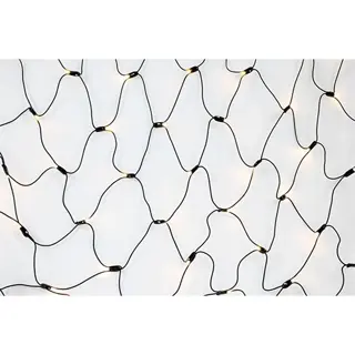 Winglinks netverlichting 1,5x1,5 m Zwart - Warm Wit