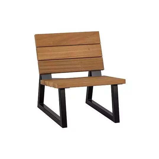 Woood Banco Outdoor Fauteuil Hout Naturel/Metaal [fsc] - afbeelding 1