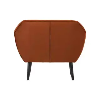 Woood Rocco Fauteuil Fluweel Roest - afbeelding 3