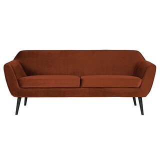 Woood Rocco Sofa 187 Cm Fluweel Roest - afbeelding 1