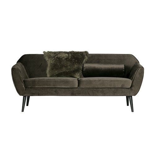 Woood Rocco Sofa 187 Cm Fluweel Warm Groen - afbeelding 2