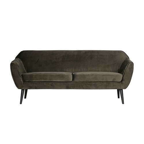 Woood Rocco Sofa 187 Cm Fluweel Warm Groen - afbeelding 1