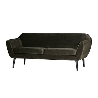 Woood Rocco Sofa 187 Cm Fluweel Warm Groen - afbeelding 3