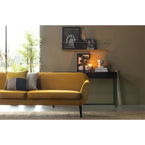 Woood Rocco Xl Sofa 230 Cm Fluweel Oker - afbeelding 2