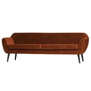 Woood Rocco Xl Sofa 230 Cm Fluweel Roest - afbeelding 2