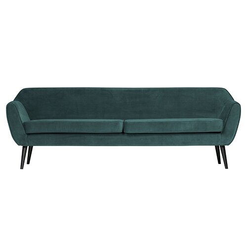 Woood Rocco Xl Sofa 230 Cm Fluweel Teal - afbeelding 1