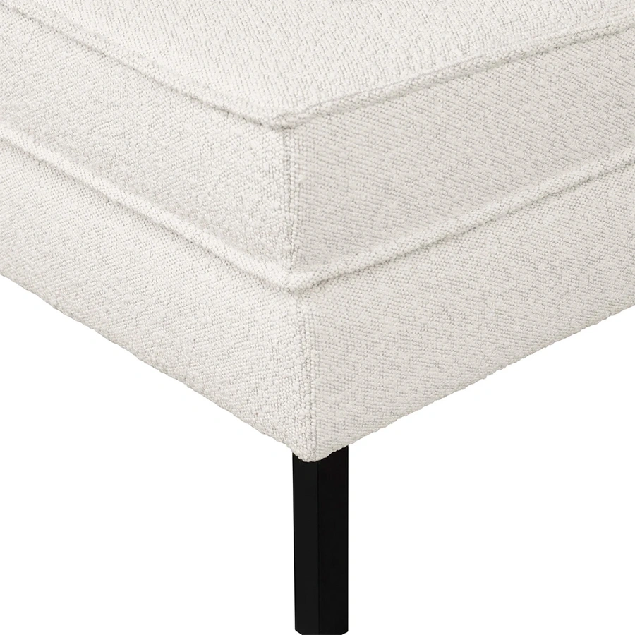 Woood Rodeo Hocker Op Poten BouclÉ Naturel - afbeelding 3