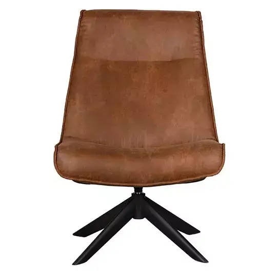 Woood Skyler Draaifauteuil - Cognac - afbeelding 1