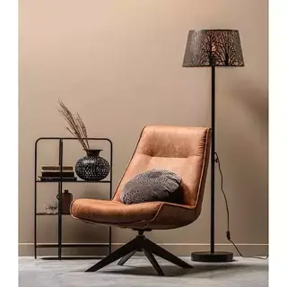 Woood Skyler Draaifauteuil - Cognac - afbeelding 2