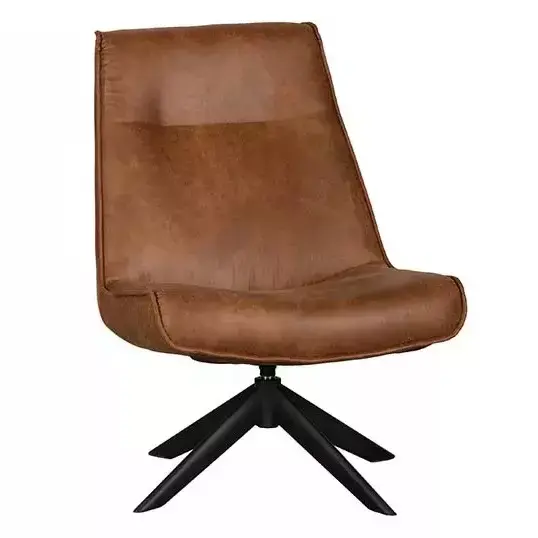 Woood Skyler Draaifauteuil - Cognac - afbeelding 4