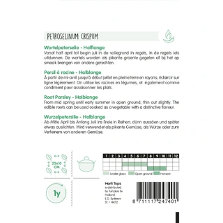 Horti Tops Wortelpeterselie Halflange - afbeelding 2