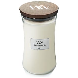 WoodWick Linen Large Candle