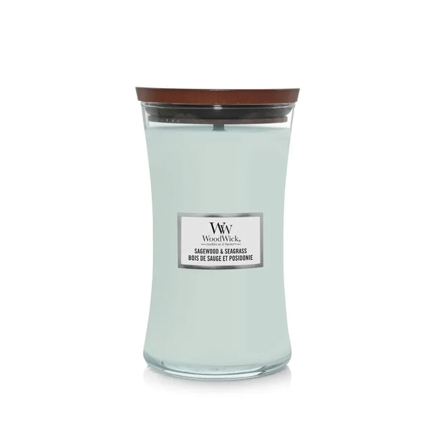 WoodWick Sagewood & Seagrass Large Candle