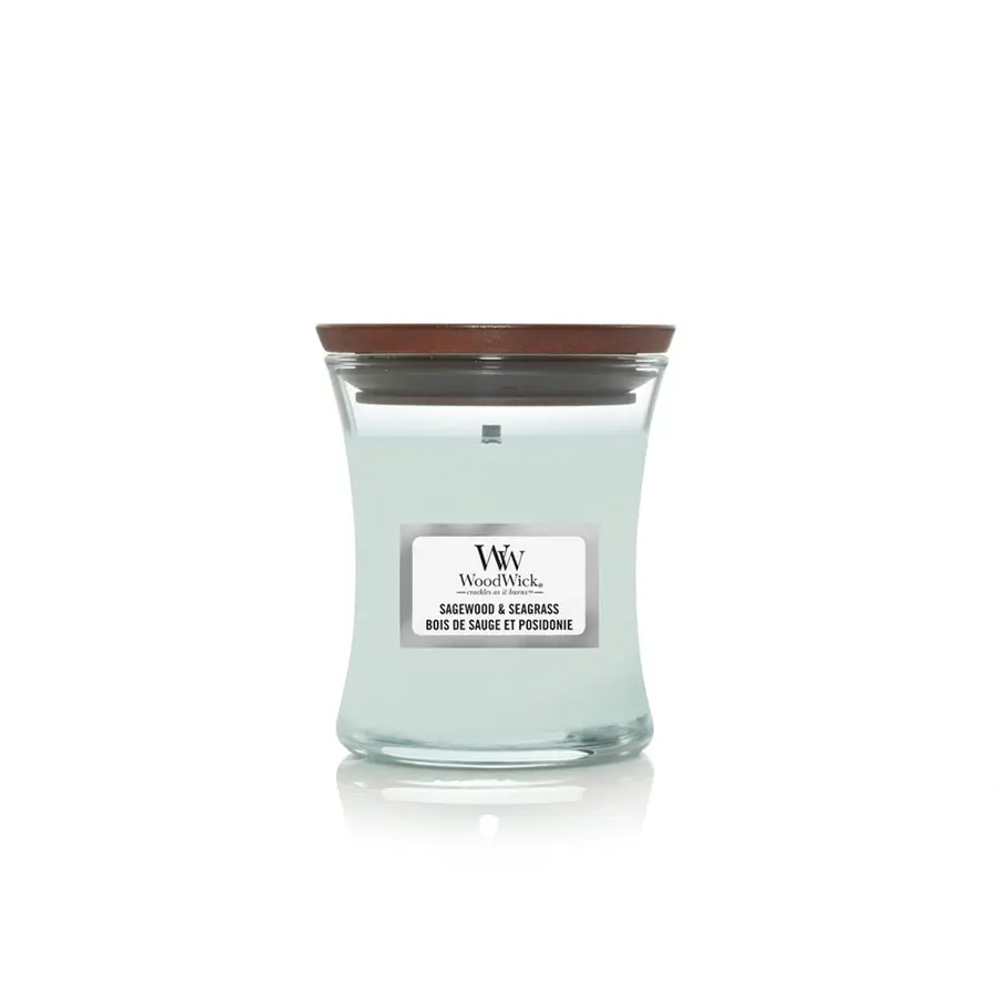 WoodWick Sagewood & Seagrass Mini Candle