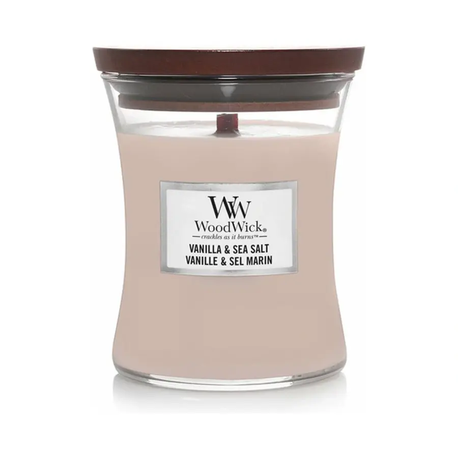 WoodWick Vanilla & Sea Salt Medium Candle