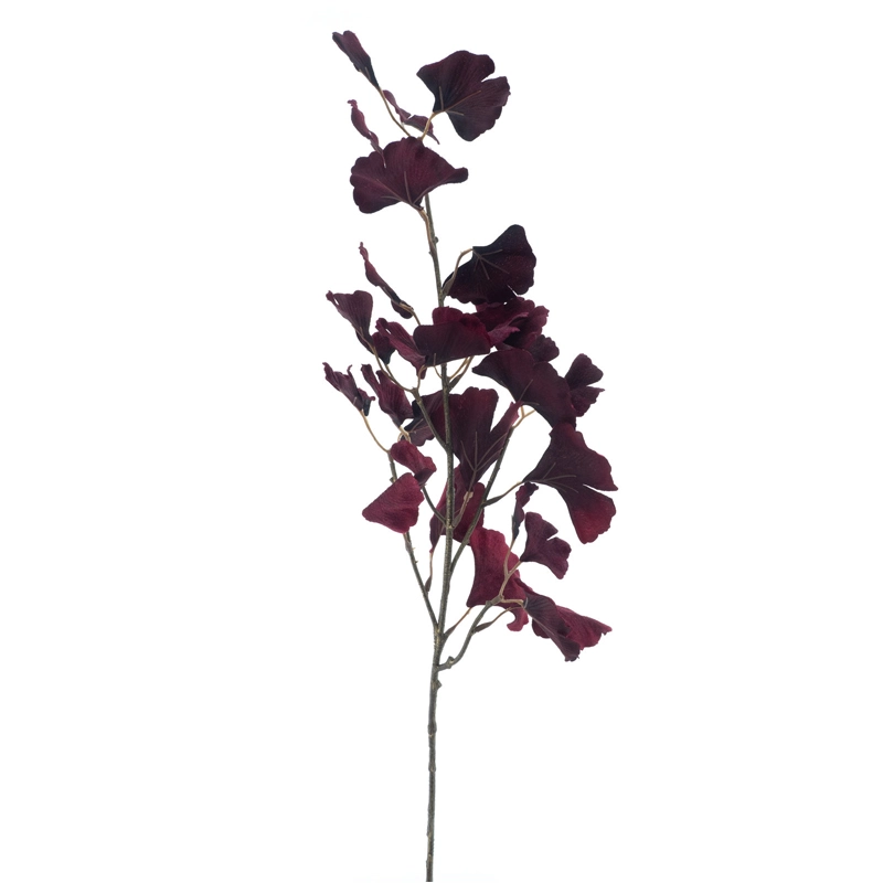 Kunsttak X'mas Gingko Leaf John Bordeaux - 79 cm