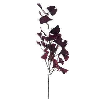 Kunsttak X'mas Gingko Leaf John Bordeaux - 79 cm