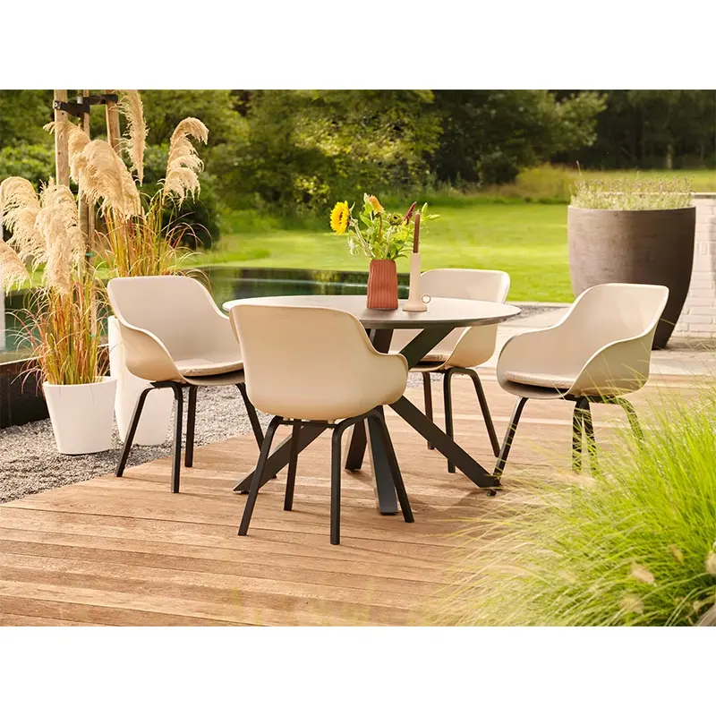 Hartman Xander Tuintafel Rond - Antraciet - afbeelding 4