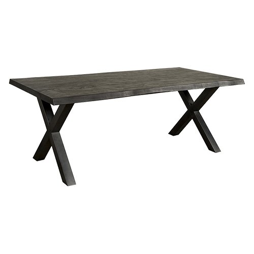 Tower Living Xara Live-edge Eettafel Black - 200x100x78 cm - afbeelding 1