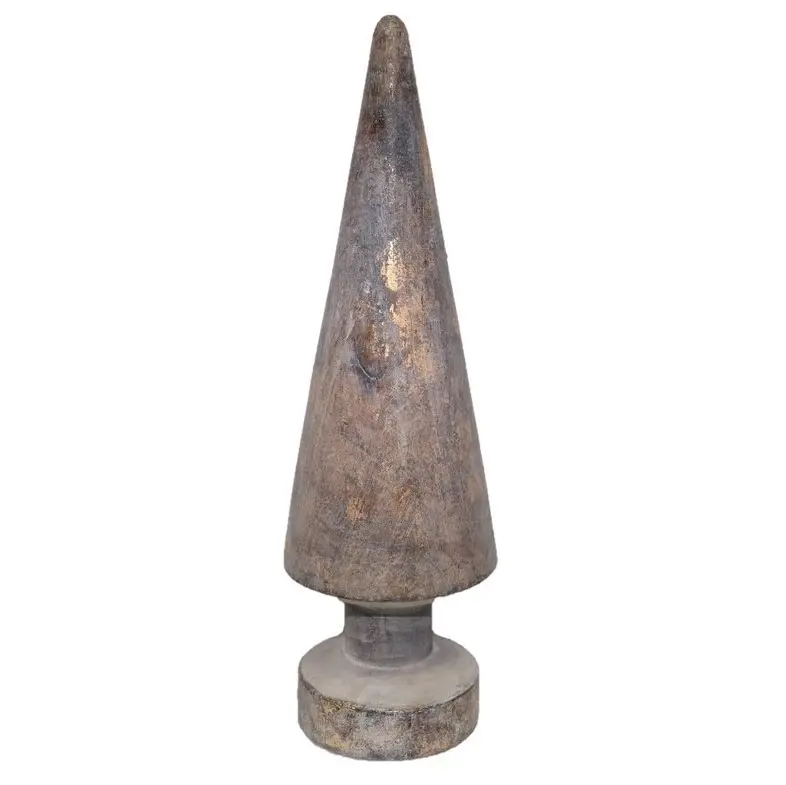 Xmas Tree Cone Plain L - Gold