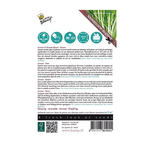 Buzzy® Xotica Groene Amsoi of mosterdkool - afbeelding 2