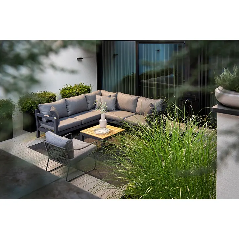 Yoi Moledo Loungestoel - Dark Grey/Rope Dark Grey - afbeelding 2