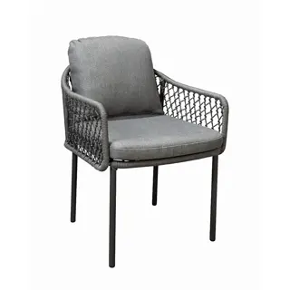 Yoi Rocha Diningstoel - Dark Grey/Rope Dark Grey