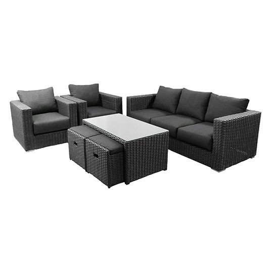 Your Own Living Houston Sofa Loungeset - Zwart
