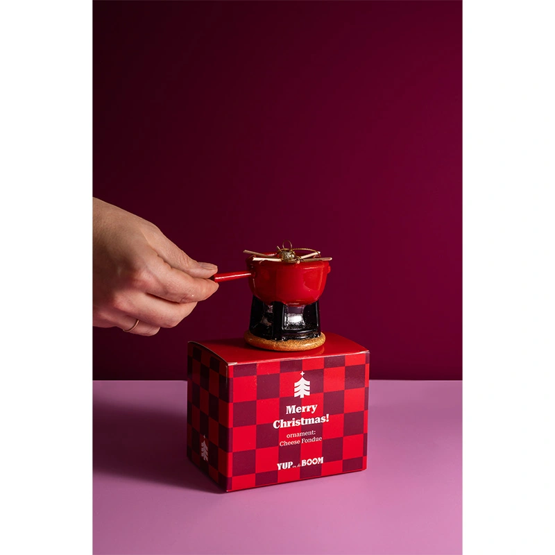Yup Kerstornament Kaasfondue - afbeelding 2