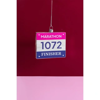 Yup Kerstornament Marathon Startnr