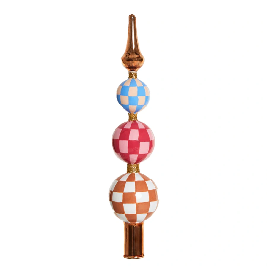 Yup Kerstornament Piek Ruitjes - afbeelding 1